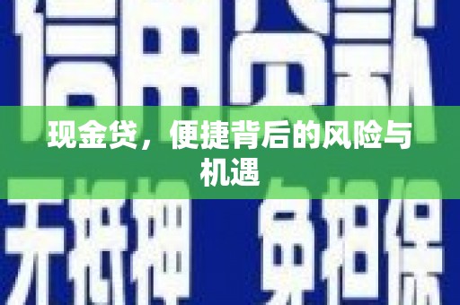平谷现金贷，便捷背后的风险与机遇