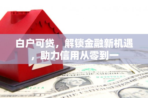 平谷白户可贷，解锁金融新机遇，助力信用从零到一