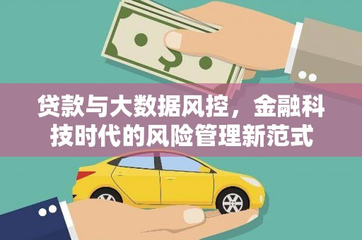 平谷贷款与大数据风控，金融科技时代的风险管理新范式