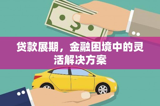 平谷贷款展期，金融困境中的灵活解决方案