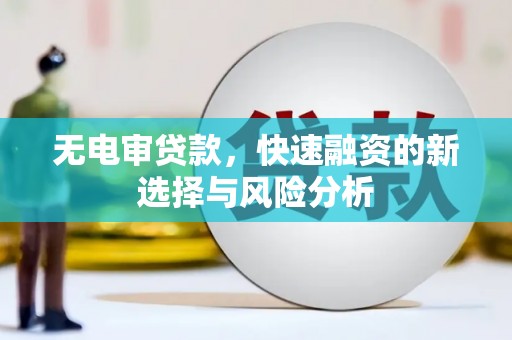 平谷无电审贷款，快速融资的新选择与风险分析