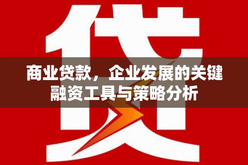 平谷商业贷款，企业发展的关键融资工具与策略分析