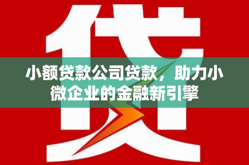 平谷小额贷款公司贷款，助力小微企业的金融新引擎