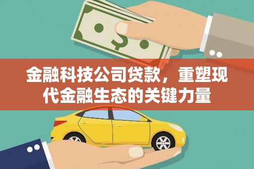 平谷金融科技公司贷款，重塑现代金融生态的关键力量