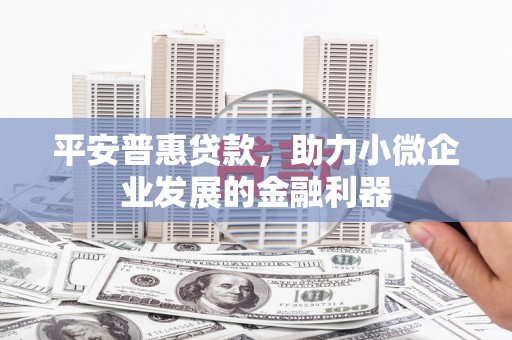 平谷平安普惠贷款，助力小微企业发展的金融利器