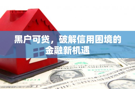 平谷黑户可贷，破解信用困境的金融新机遇